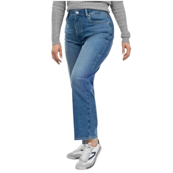 NEW Calvin Klein High Rise Straight Leg Jeans | Blue - Picture 3 of 5